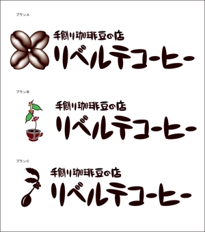 YMkingさんの手創り珈琲豆の店の店名ロゴマーク（シンボルマーク）への提案