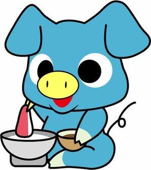 jun jun (cute0706)さんのあぐー豚しゃぶしゃぶ専門店　オーシャンBoo！のマスコットキャラクターへの提案