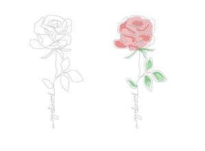 成田　敦 (narita_junkers)さんの某花屋さんのコンセプトイラスト「ひと筆描きの一輪の花」への提案
