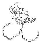 袋鵜の豆本屋　こうづあきら (akira_koudzu_torikawa)さんの某花屋さんのコンセプトイラスト「ひと筆描きの一輪の花」への提案