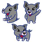 うさぎいち (minagirura27)さんのあぐー豚しゃぶしゃぶ専門店　オーシャンBoo！のマスコットキャラクターへの提案