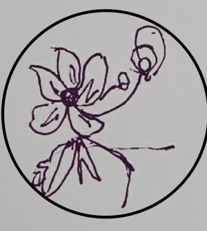 Yooou ()さんの某花屋さんのコンセプトイラスト「ひと筆描きの一輪の花」への提案