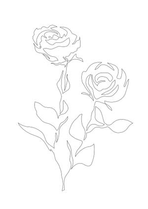 ALICEGOODS (alicegoods)さんの某花屋さんのコンセプトイラスト「ひと筆描きの一輪の花」への提案