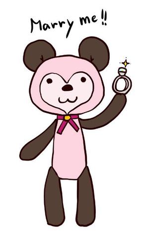 mayucomさんのfacebookプロポーズイメージキャラクター制作への提案
