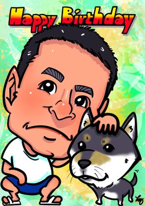 京都たいち (Kyoto_taichi)さんの還暦を迎える社長の親友に贈る似顔絵イラストを募集しています。への提案