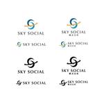 BUTTER GRAPHICS (tsukasa110)さんの新規法人 SKY SOCIAL株式会社　のコーポレートロゴ　への提案