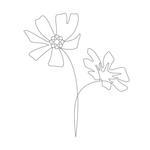 red_rain (red_rain)さんの某花屋さんのコンセプトイラスト「ひと筆描きの一輪の花」への提案