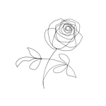 寿限無 (qp445)さんの某花屋さんのコンセプトイラスト「ひと筆描きの一輪の花」への提案
