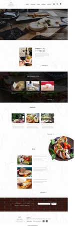 井上純一/リアライズウェブスタジオ (juun1)さんのチーズなどの食品販売サイトのトップウェブデザイン（コーディングなし）への提案