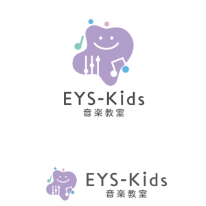 ふくみみデザイン (fuku33)さんのEYS-Kids音楽教室のロゴへの提案