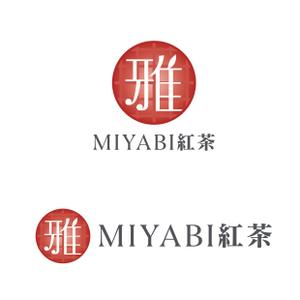 hohen (hohen2001)さんの国産・和紅茶通信販売ショップサイト「雅紅茶」のロゴ（MIYABI紅茶）（みやびこうちゃ）への提案