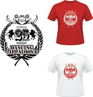 birz (birz)さんのカントリーダンスグループ、Dancing Appaloosaの25周年記念のＴシャツデザインへの提案