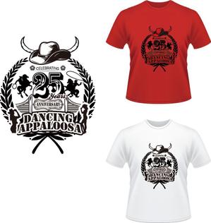 birz (birz)さんのカントリーダンスグループ、Dancing Appaloosaの25周年記念のＴシャツデザインへの提案