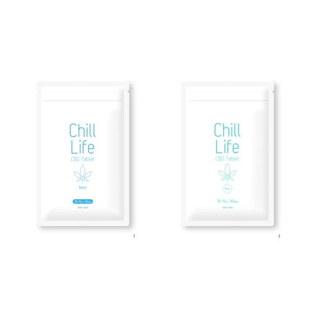 noriben (noriben0147)さんのCBDタブレット"Chill Life -CBD Tablet-"のパッケージデザインへの提案