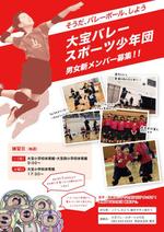 KFデザイン (kf_design)さんのスポーツ少年団（バレーボール）メンバー募集のポスター作成への提案