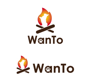 長谷川映路 (eiji_hasegawa)さんの愛犬と一緒のアウトドアライフを楽しむ「商品ブランド：WanTo（わんと）」ロゴへの提案