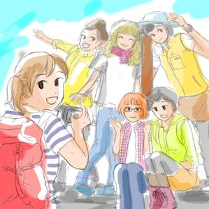 kumanomi (kumanomi-kumako)さんのJRの駅等に貼るポスター「山ガール」のイラスト★継続依頼（30,000円）ありへの提案