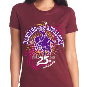 STUDIO ZEAK  (omoidefz750)さんのカントリーダンスグループ、Dancing Appaloosaの25周年記念のＴシャツデザインへの提案