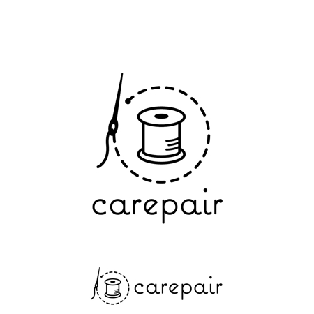 mu_cha (mu_cha)さんのお洋服お直しサービス「carepair」のロゴへの提案