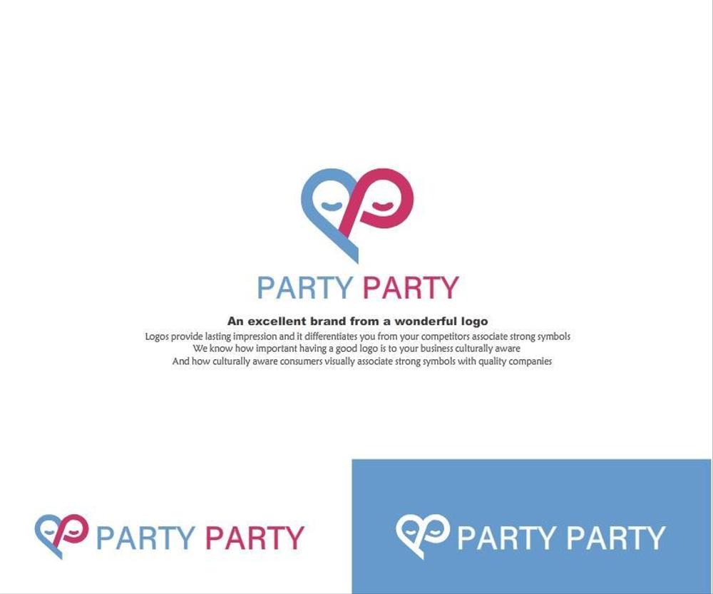 婚活パーティーを運営する「PARTY☆PARTY」のサービスロゴ作成