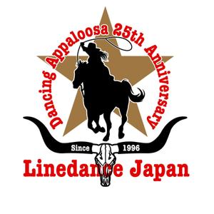 naomi (Ts-naomi)さんのカントリーダンスグループ、Dancing Appaloosaの25周年記念のＴシャツデザインへの提案