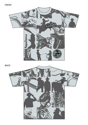 グラフィックデザイン「道」 (michiya_w)さんのカントリーダンスグループ、Dancing Appaloosaの25周年記念のＴシャツデザインへの提案