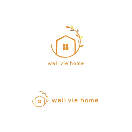 pitari design. (cancan1005)さんの住宅会社　【well vie home】 のロゴ作成への提案