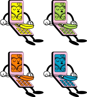 FISHERMAN (FISHERMAN)さんのポスターで使う携帯電話のキャラクター製作への提案