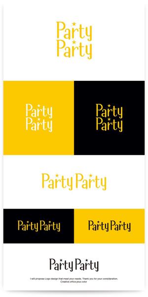 plus color (plus_color)さんの婚活パーティーを運営する「PARTY☆PARTY」のサービスロゴ作成への提案