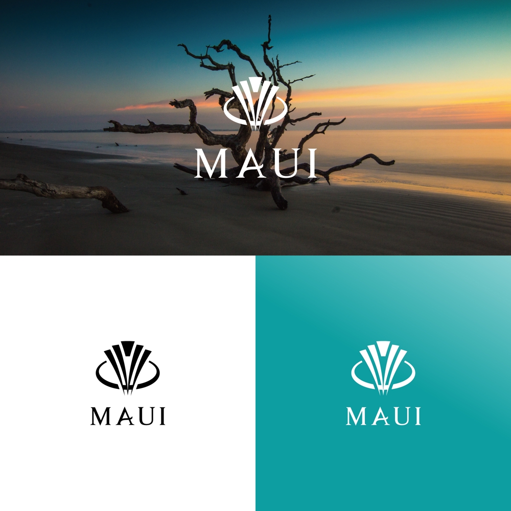 高級時計ショップ「MAUI」のロゴ、