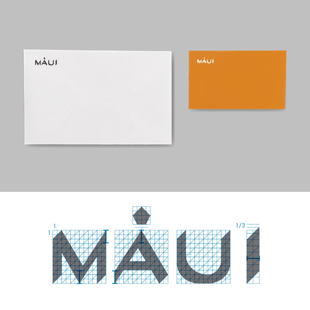高級時計ショップ「MAUI」のロゴ、