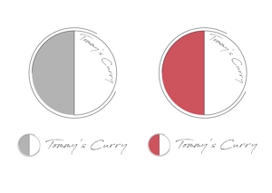 イガラシナミ (nami_iga)さんのカレーショップ「トミーズカレー」のロゴへの提案