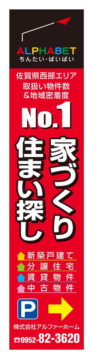 masunaga_net (masunaga_net)さんの不動産会社「アルファベットちんたい・ばいばい」の看板デザインへの提案