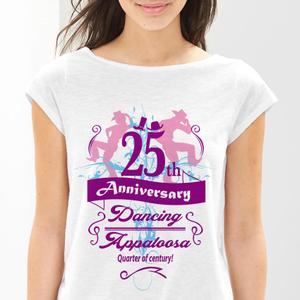 STUDIO ZEAK  (omoidefz750)さんのカントリーダンスグループ、Dancing Appaloosaの25周年記念のＴシャツデザインへの提案