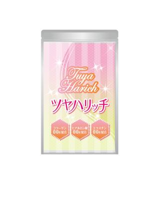 SK0724 (SK0425)さんのコラーゲンとヒアルロン酸とエラスチン配合のサプリのサプリメントのアルミパックのデザインへの提案