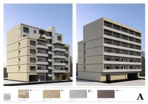 XYZ Studio (ground3)さんのマンション外観のデザイン変更 パース制作への提案