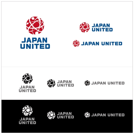 MASUKI-F.D (MASUK3041FD)さんのスポーツ選手肖像を取扱う新設立会社「Japan United」のロゴへの提案