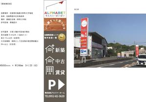 Sigh Planning (sign_planning)さんの不動産会社「アルファベットちんたい・ばいばい」の看板デザインへの提案