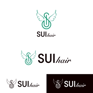 yomamayo (yomamayo)さんの新規オープンする美容室「SUI hair」のロゴ制作への提案