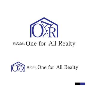 西村ゆたか (yutaka_appreciate)さんの不動産会社のロゴ（株）One for All Realty、略称『****』のロゴ・エンブレムへの提案