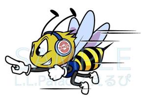 株式会社エルエルパレス／岩気裕司 (elpiy)さんの企業マスコットキャラクター（蜂(BEE)をベース）の依頼　への提案