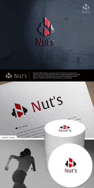 neomasu (neomasu)さんの六本木で新しくオープンするBAR 『 Nut's 』のロゴ依頼への提案