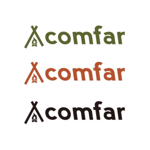 koo2 (koo-d)さんのキャンプギアのブランド「comfar」のロゴへの提案