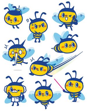 tell_mokichi (tell_mokichi)さんの企業マスコットキャラクター（蜂(BEE)をベース）の依頼　への提案