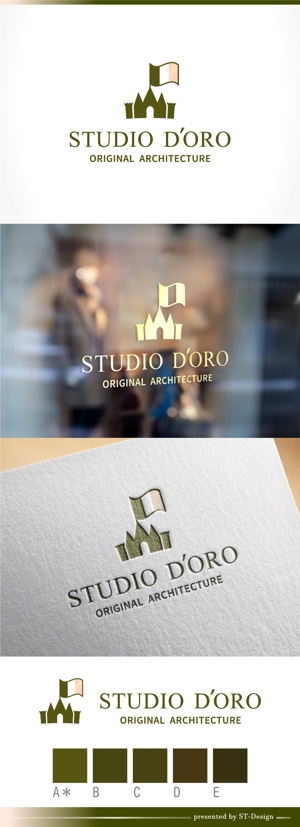 ST-Design (ST-Design)さんの設計事務所「STUDIO D’ORO」のロゴへの提案
