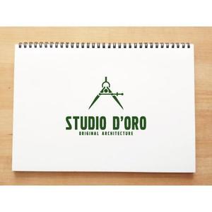 yusa_projectさんの設計事務所「STUDIO D’ORO」のロゴへの提案