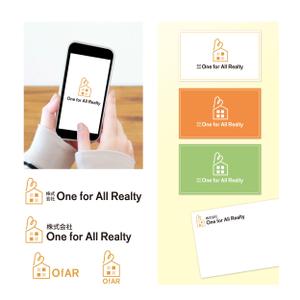 TURTLE design (sunny-05)さんの不動産会社のロゴ（株）One for All Realty、略称『****』のロゴ・エンブレムへの提案