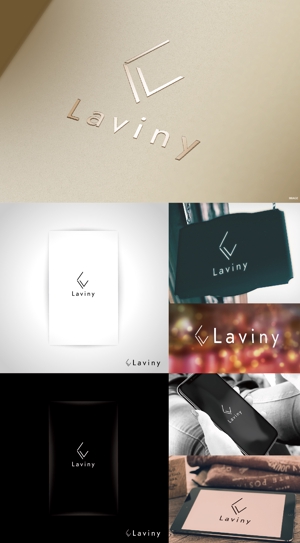 k_31 (katsu31)さんのアクセサリーブランド「Laviny (ラヴィニー)」のロゴへの提案