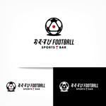 オーキ・ミワ (duckblue)さんの古民家サッカーBAR「古民家×Sports Bar おむすびFoot Ball」の店舗ロゴへの提案