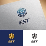 【活動休止中】karinworks (karinworks)さんの不動産会社「株式会社EST」のロゴへの提案